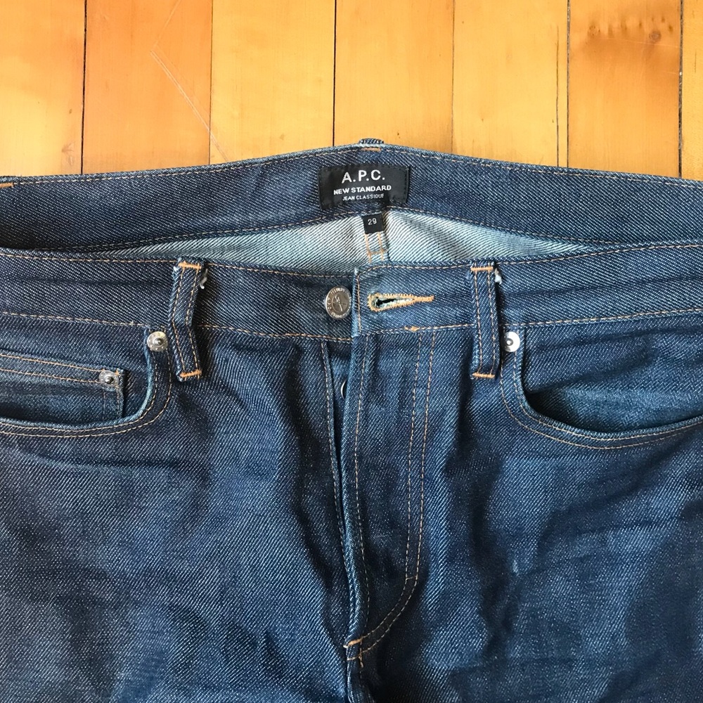 APC New standard Raw Denim Jeans Indigo